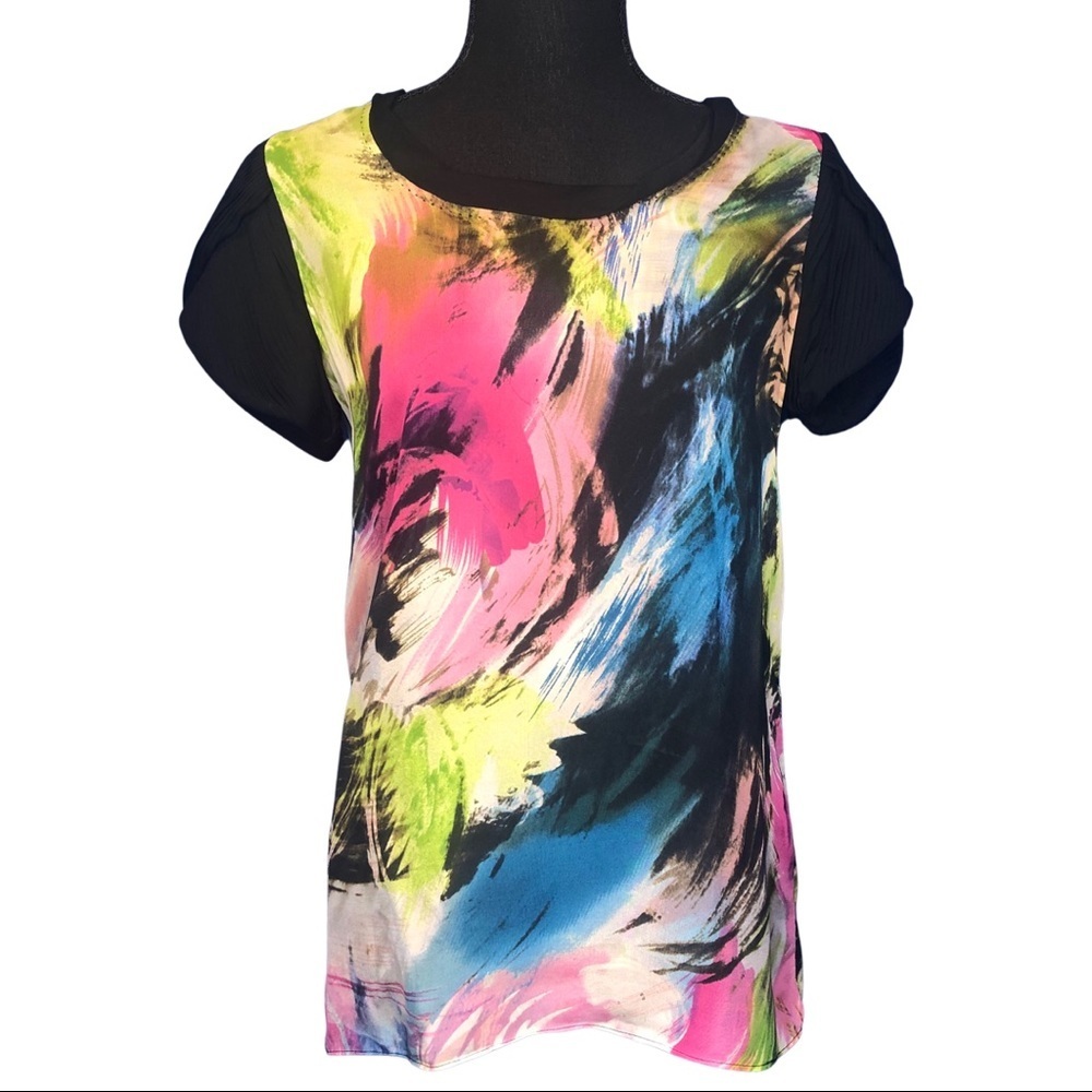 Diane Von Furstenberg Colorful Silk Top